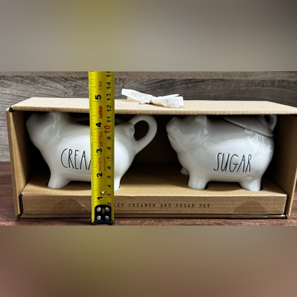 Rae Dunn Piglet Cream And Sugar Set - NEW - Picture 6 of 7